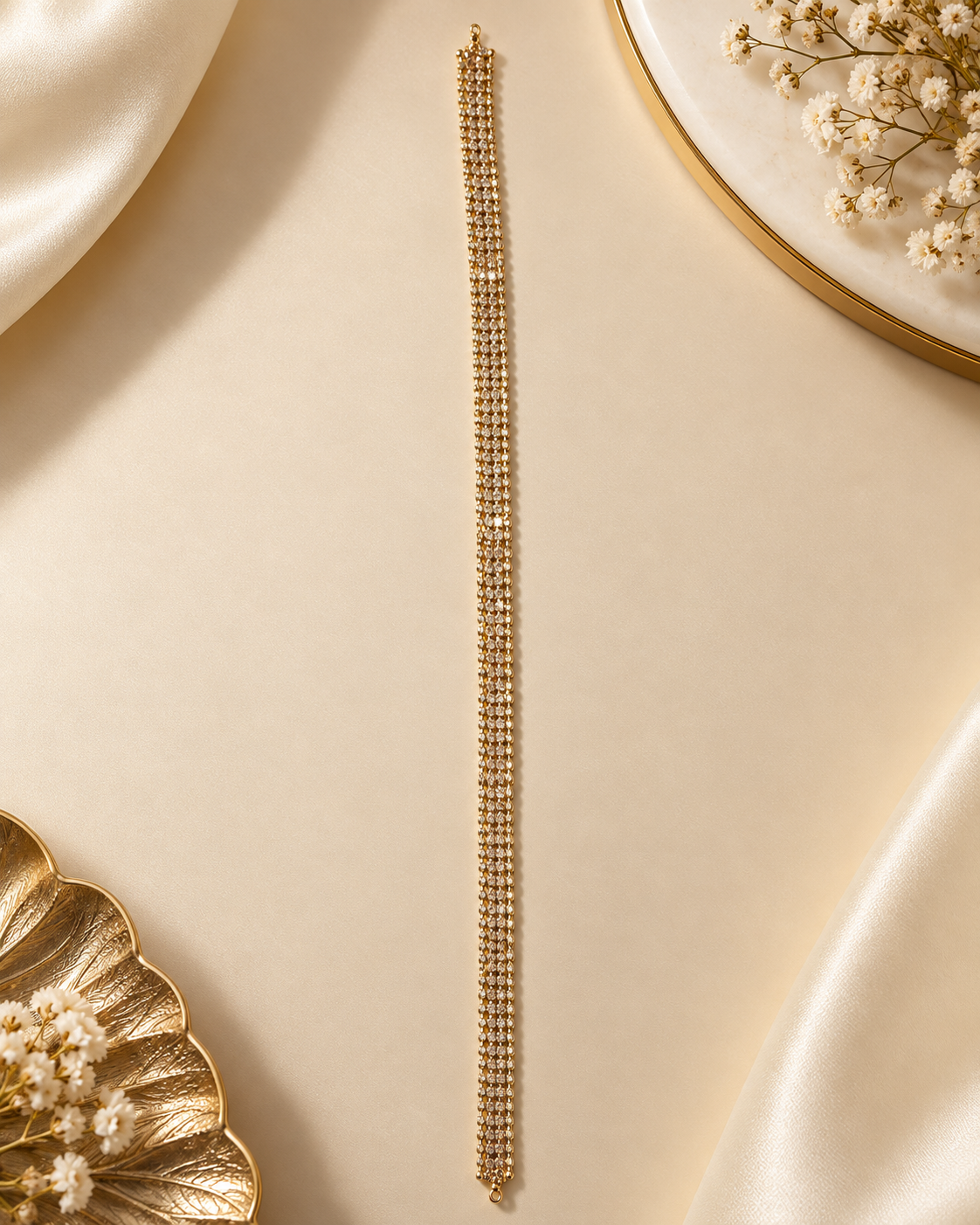 Gold stone chain